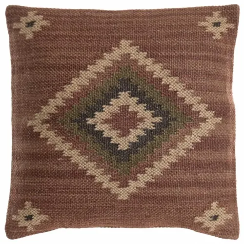 Cojín kilim de lana y yute 45X45