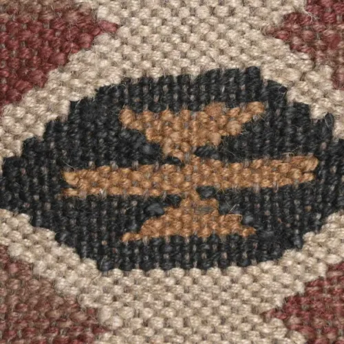 Cojín kilim de lana y yute 45X45