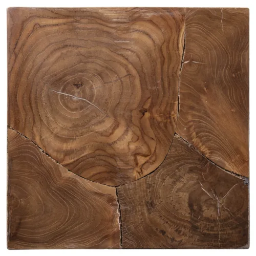 PEDESTAL TROZOS MADERA ALTO 35*35*77