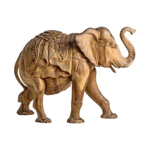 Figura decorativa elefante de madera