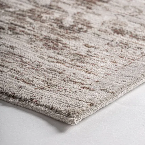 Alfombra de viscosa en tonos claros Najia 340x240 cm