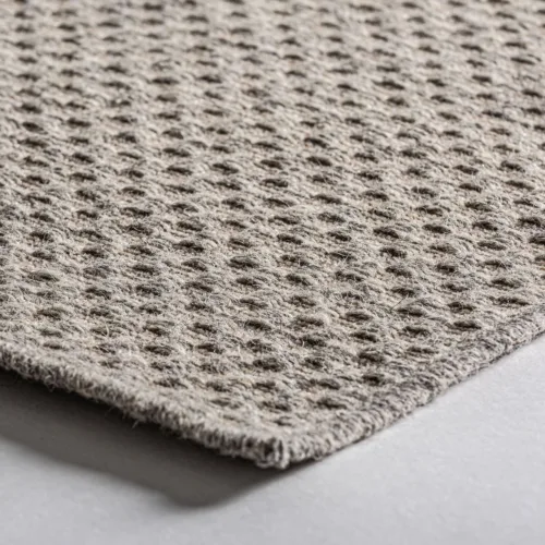 Alfombra de lana y viscosa beige Kalissa 340x230 cm