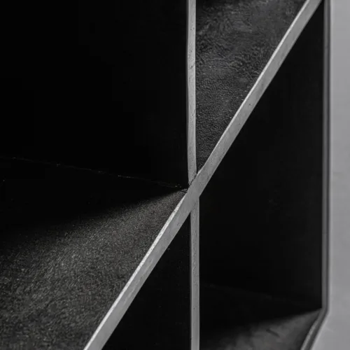 Estantería negra de madera de mango Bayereut