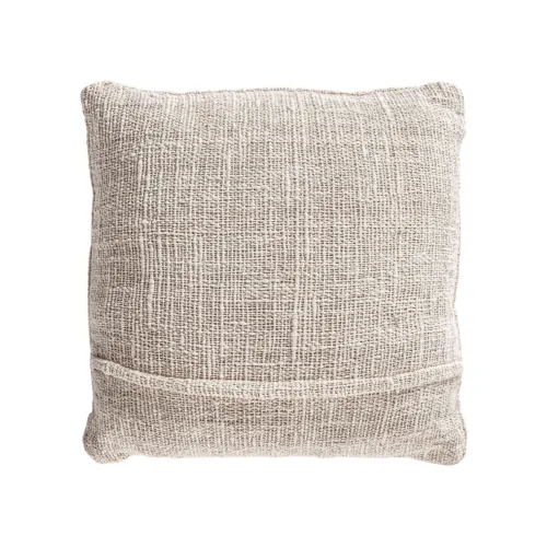 Cojín de algodón blanco roto con rombos Clancy