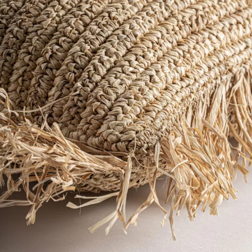 Cojín boho de fibra natural Igotz