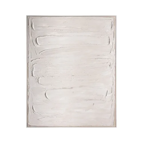 Cuadro lienzo blanco roto Egil 121x151 cm