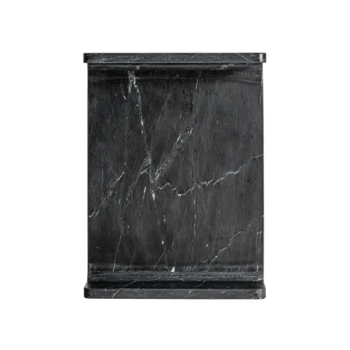 Mesa auxiliar de mármol negra Marquina
