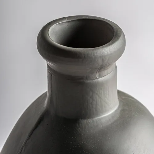 Jarrón de vidrio gris Soglio