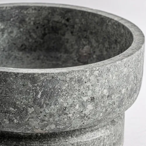 Centro de mesa de mármol gris Basu