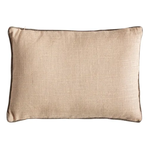 Cojín beige con rayas Nagore