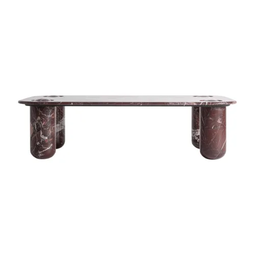 Mesa de centro de mármol burdeos Bourg 150x90 cm