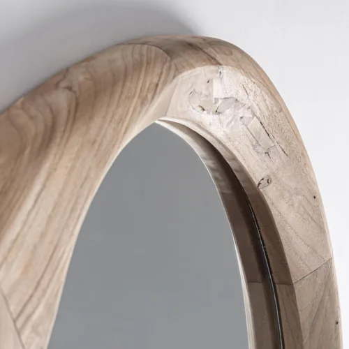 Espejo artesanal en madera de teca 120 x 134 cm HUMBLE