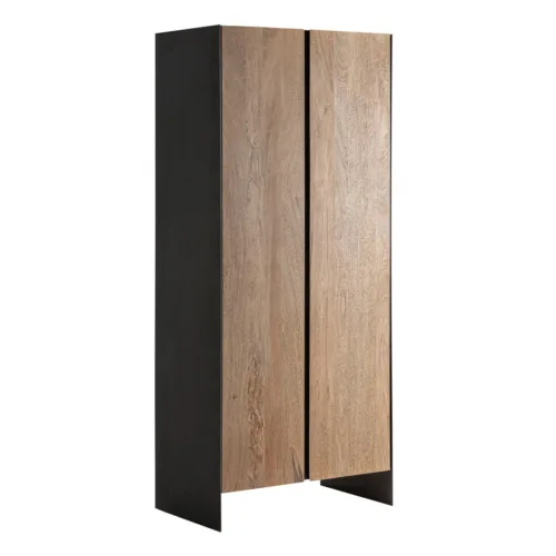 Armario de madera y hierro negro Killeany