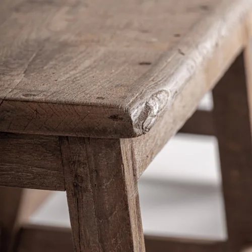 Banco de teca envejecida Khine 182 cm