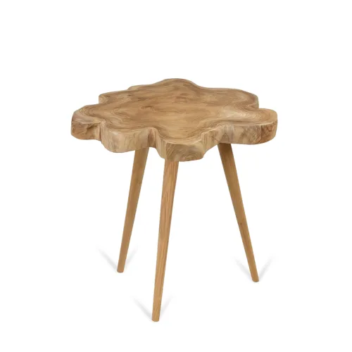 MESA AUXILIAR TEKA TRONCO IRREGULAR 'B' 60*60*60