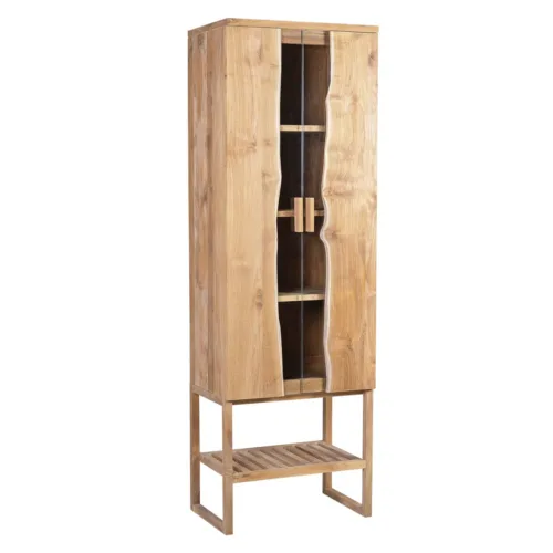 VITRINA TEKA ATLANTA 2 PUERTAS 5 ESTANTES 60*40*185