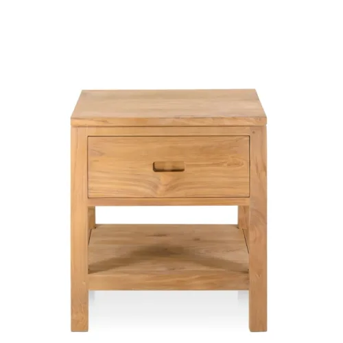 MESITA TEKA TEIDE 1 CAJÓN 1 ESTANTE 45*40*52