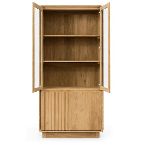 VITRINA EYRE TEKA 4 PUERTAS 90*40*190