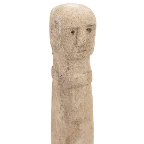 ESTATUA PIEDRA ANTIGUA ALTA 5*5*30