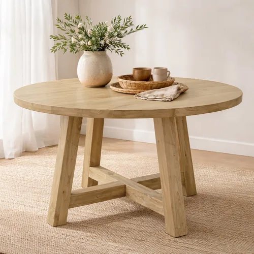 MESA COMEDOR ORLANDO TEKA REDONDA 140Ø*78