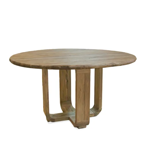 MESA COMEDOR ATLAS TEKA RECICLADA REDONDA 140Ø*77