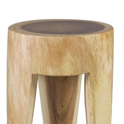 MESA AUXILIAR REDONDA 3 PATAS TRONCO 35*35*45