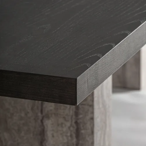 Mesa de comedor Rignac de travertino y fresno 350 cm