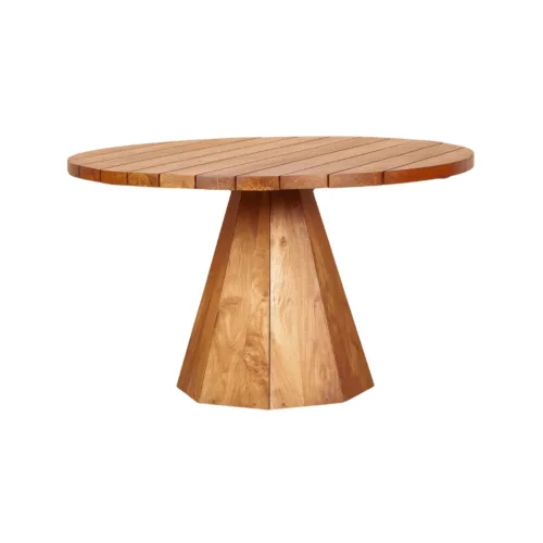 Mesa de comedor de exterior en teca JATI