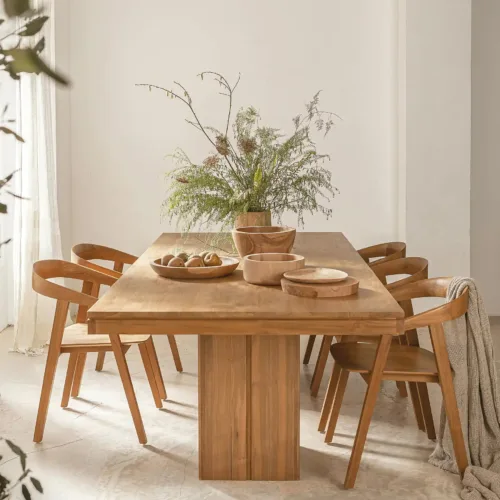 Mesa de comedor de madera de teca KERBANG 240 cm