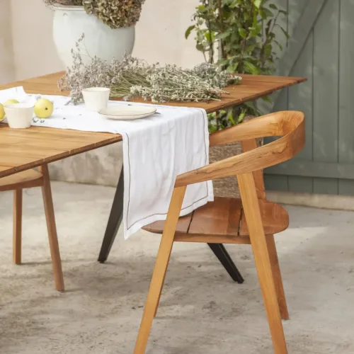 Silla de exterior de teca ARC