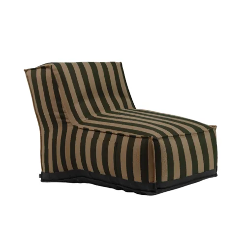 Sofá exterior de 1 plaza de rayas CACCINI