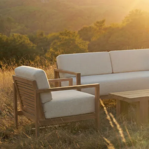 sofá de exterior de 2/3 plazas