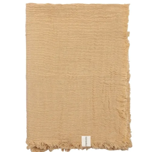 Toalla de muselina doble capa beige NADU (200x100cm)