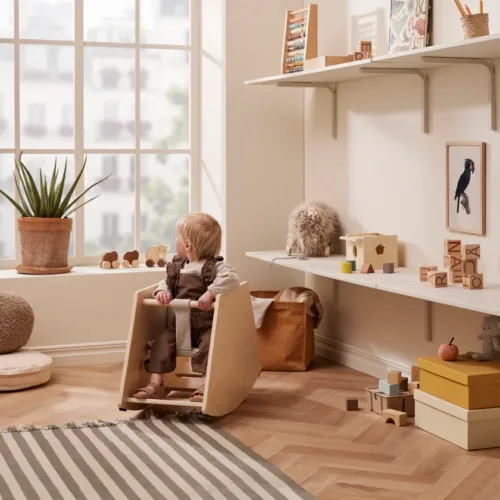 Balancín de madera para niños