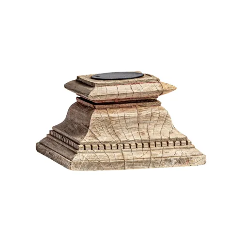 Portavela de madera de teka 33x33x28 cm Dhobley