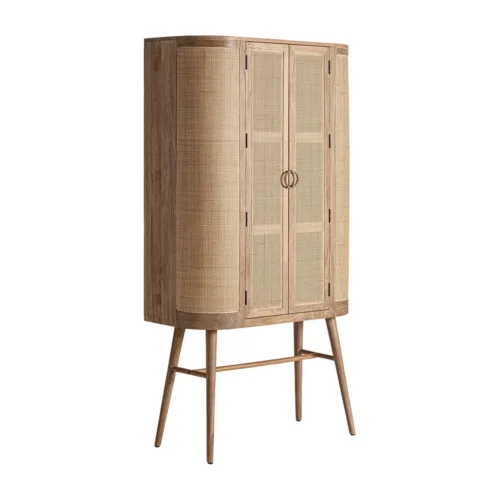 Armario de madera de mango 105x45x180 cm Beckley