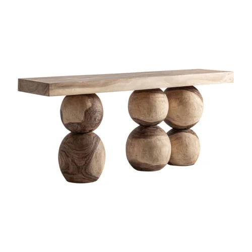 Consola de madera de suar 200x45x80 cm Yarog