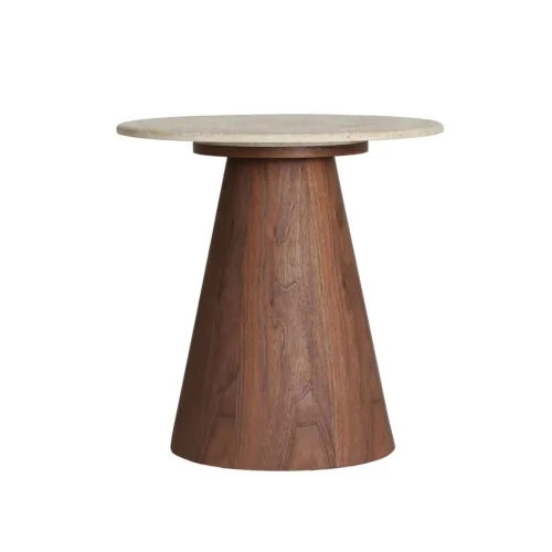 Mesa Auxiliar de mármol sintético 55x55x56 cm Dune