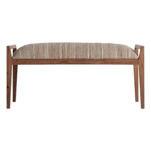 Banco de madera de mango 110x47x51 cm Nitesh