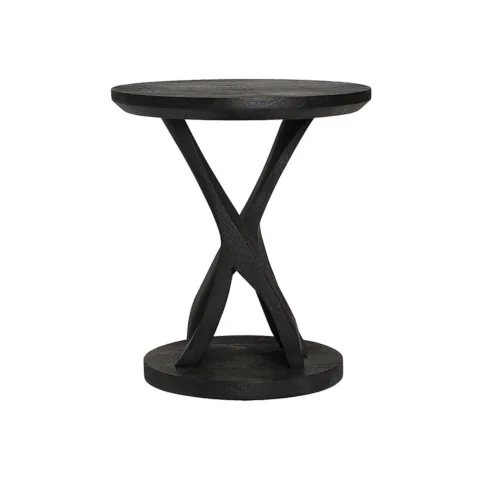 Mesa Auxiliar de madera de mango 40x40x46 cm