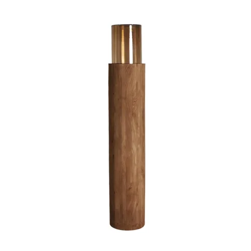 Portavela de madera de mango 28x28x159 cm Marsac
