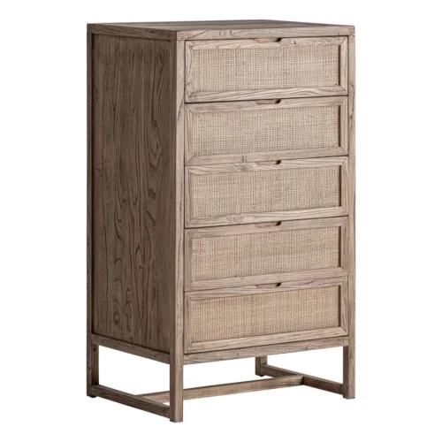 Sinfonier de madera de olmo 70x50x118 cm Byremo