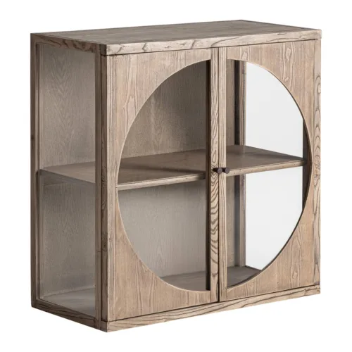 Vitrina modular de madera de olmo 85x40x85 cm Kriz