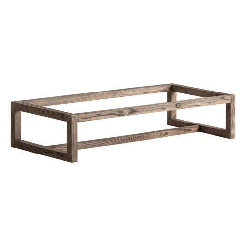 Base de vitrina de madera de olmo 85x40x18 cm Kriz