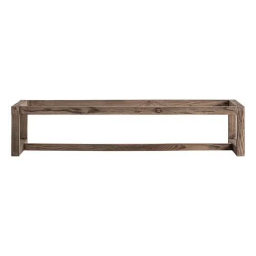 Base de vitrina de madera de olmo 85x40x18 cm Kriz