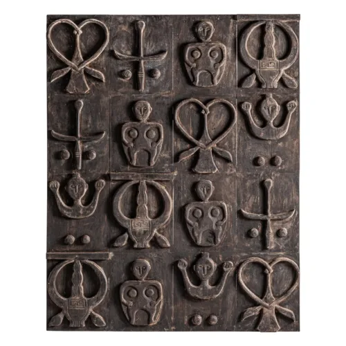 Panel decorativo de madera de suar 160x8x200 cm Milho