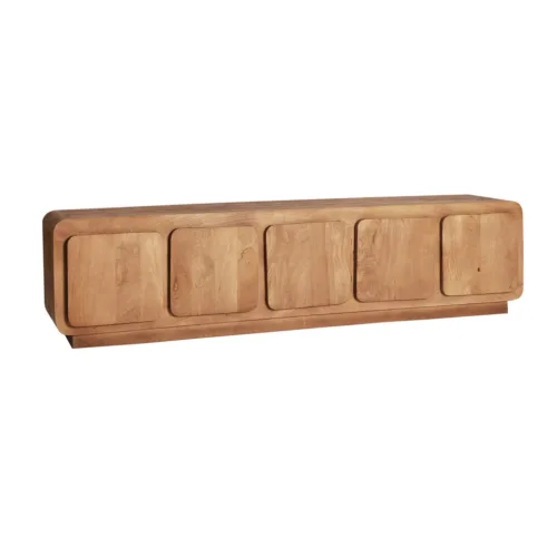 Mueble TV de madera de mango 200x40x50 cm Havre