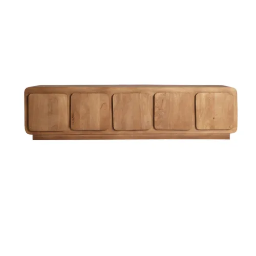 Mueble TV de madera de mango 200x40x50 cm Havre