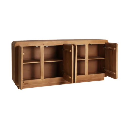 Aparador de madera de mango 180x40x80 cm Havre