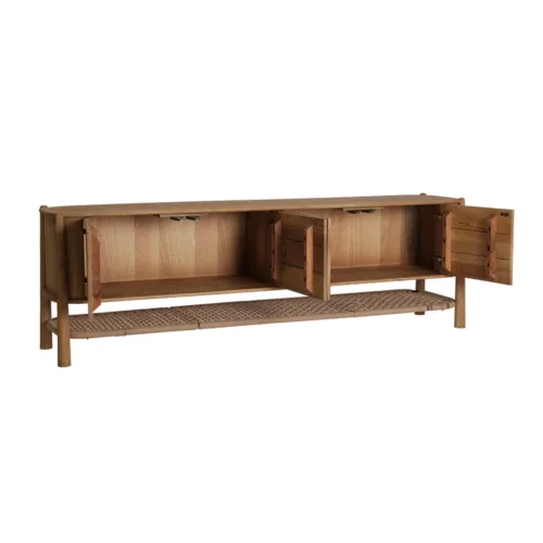 Mueble TV de madera de mango 190X40 Crouy